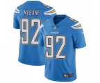 Los Angeles Chargers #92 Brandon Mebane Electric Blue Alternate Vapor Untouchable Limited Player Football Jersey