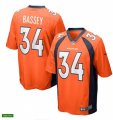 Denver Broncos #34 Essang Bassey Nike Orange Vapor Untouchable Limited Jersey