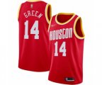 Houston Rockets #14 Gerald Green Authentic Red Hardwood Classics Finished Basketball Jersey