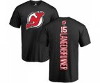 New Jersey Devils #15 Jamie Langenbrunner Black Backer T-Shirt
