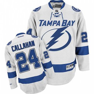 Tampa Bay Lightning #24 Ryan Callahan Authentic White Away NHL Jersey