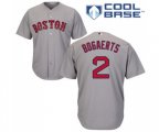 Boston Red Sox #2 Xander Bogaerts Replica Grey Road Cool Base Baseball Jersey