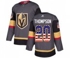 Vegas Golden Knights #20 Paul Thompson Authentic Gray USA Flag Fashion NHL Jersey