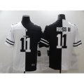 Oakland Raiders #11 Henry Ruggs III Black White Limited Split Fashion Football Jersey