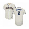 Seattle Mariners #2 Tom Murphy Cream Alternate Flex Base Authentic Collection Baseball Player Jersey