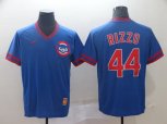Nike Chicago Cubs #44 Anthony Rizzo Blue Throwback MLB Jersey