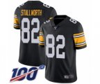 Pittsburgh Steelers #82 John Stallworth Black Alternate Vapor Untouchable Limited Player 100th Season Football Jersey