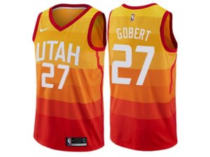 Utah Jazz #27 Rudy Gobert Orange NBA Swingman City Edition Jersey