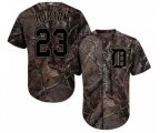 Detroit Tigers #23 Willie Horton Authentic Camo Realtree Collection Flex Base Baseball Jersey