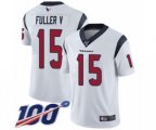 Houston Texans #15 Will Fuller V White Vapor Untouchable Limited Player 100th Season Football Jersey