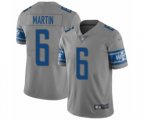 Detroit Lions #6 Sam Martin Limited Gray Inverted Legend Football Jersey