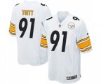 Pittsburgh Steelers #91 Stephon Tuitt Game White Football Jersey