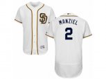 San Diego Padres #2 Johnny Manziel White Flexbase Authentic Collection MLB Jersey
