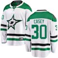Dallas Stars #30 Jon Casey Fanatics Branded White Away Breakaway NHL Jersey