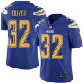Los Angeles Chargers #32 Branden Oliver Limited Electric Blue Rush Vapor Untouchable NFL Jersey