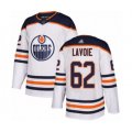 Edmonton Oilers #62 Raphael Lavoie Authentic White Away Hockey Jersey