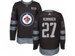 Winnipeg Jets #27 Teppo Numminen Black 1917-2017 100th Anniversary Stitched NHL Jersey