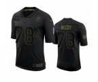 New Orleans Saints#78 Erik McCoy Black 2020 Salute to Service Limited Jersey