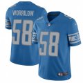 Detroit Lions #58 Paul Worrilow Blue Team Color Vapor Untouchable Limited Player NFL Jersey