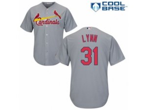 St. Louis Cardinals #31 Lance Lynn Replica Grey Road Cool Base MLB Jersey