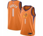 Phoenix Suns #1 Devin Booker Swingman Orange Finished Basketball Jersey - Statement Edition