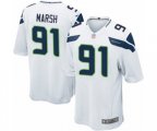 Seattle Seahawks #91 Cassius Marsh Game White Football Jersey