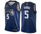 Orlando Magic #5 Mohamed Bamba Authentic Blue NBA Jersey - City Edition