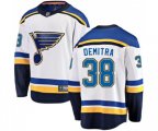 St. Louis Blues #38 Pavol Demitra Fanatics Branded White Away Breakaway NHL Jersey