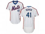 New York Mets #41 Tom Seaver White Royal Flexbase Authentic Collection MLB Jersey