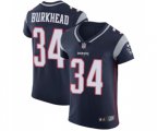 New England Patriots #34 Rex Burkhead Navy Blue Team Color Vapor Untouchable Elite Player Football Jersey