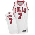 Chicago Bulls #7 Toni Kukoc Authentic White Home NBA Jersey