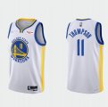 Golden State Warriors #11 Klay Thompson 2022 White 75th Anniversary Stitched Jersey