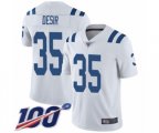 Indianapolis Colts #35 Pierre Desir White Vapor Untouchable Limited Player 100th Season Football Jersey