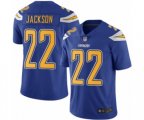 Los Angeles Chargers #22 Justin Jackson Limited Electric Blue Rush Vapor Untouchable Football Jersey