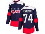 Washington Capitals #74 John Carlson Navy Authentic 2018 Stadium Series Stitched NHL Jersey