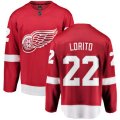 Detroit Red Wings #22 Matthew Lorito Fanatics Branded Red Home Breakaway NHL Jersey