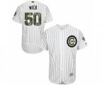 Chicago Cubs Rowan Wick Authentic White 2016 Memorial Day Fashion Flex Base Baseball Player Jersey