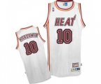 Miami Heat #10 Tim Hardaway Authentic White Throwback Basketball Jersey
