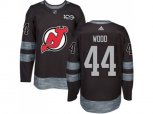 New Jersey Devils #44 Miles Wood Black 1917-2017 100th Anniversary Stitched NHL Jersey