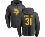 Minnesota Vikings #31 Ameer Abdullah Ash One Color Pullover Hoodie