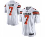 Cleveland Browns #7 Jamie Gillan Game White Football Jersey