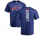 Buffalo Bills #81 Tyler Kroft Royal Blue Backer T-Shirt