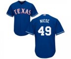 Texas Rangers #49 Jon Niese Replica Royal Blue Alternate 2 Cool Base MLB Jerseys