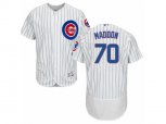 Chicago Cubs #70 Joe Maddon White Flexbase Authentic Collection MLB Jersey