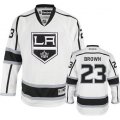 Los Angeles Kings #23 Dustin Brown Authentic White Away NHL Jersey