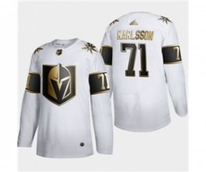 Vegas Golden Knights #71 William Karlsson White Golden Edition Limited Stitched Hockey Jersey