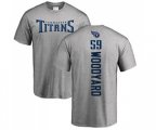 Tennessee Titans #59 Wesley Woodyard Ash Backer T-Shirt