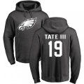 Philadelphia Eagles #19 Golden Tate III Ash One Color Pullover Hoodie
