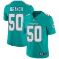 Miami Dolphins #50 Andre Branch Aqua Green Team Color Vapor Untouchable Limited Player NFL Jersey