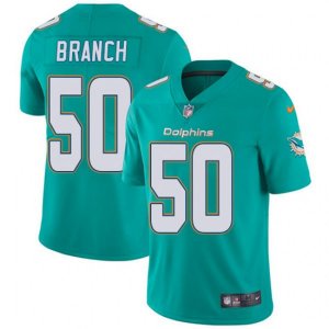 Miami Dolphins #50 Andre Branch Aqua Green Team Color Vapor Untouchable Limited Player NFL Jersey